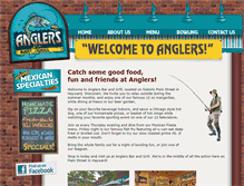 Tablet Screenshot of anglersbarandgrill.com